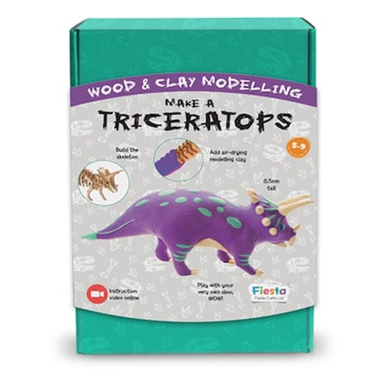 Κατασκευή Δεινόσαυρου Triceratops Με Πλαστελίνη,fiesta