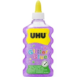 Χρυσόκόλλα Uhu Glitter Μωβ 177ml