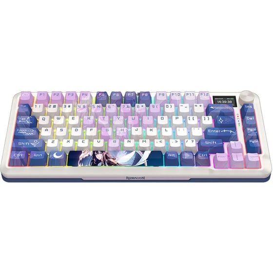 Redragon K708AK Gaming Μηχανικό Ασύρματο 2.4 GHz/Bluetooth Πληκτρολόγιο RGB Πολύχρωμο (US) image 4