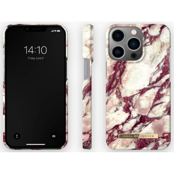 Θήκη Apple iPhone 13 Pro - iDeal of Sweden Fashion - Calacatta Ruby Marble image 1
