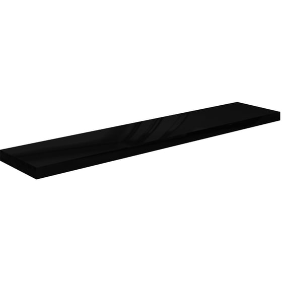 Ράφια Τοίχου VidaXL από Κυψελωτό MDF 120x23.5 cm 4 Τμχ - Μαύρο image 1