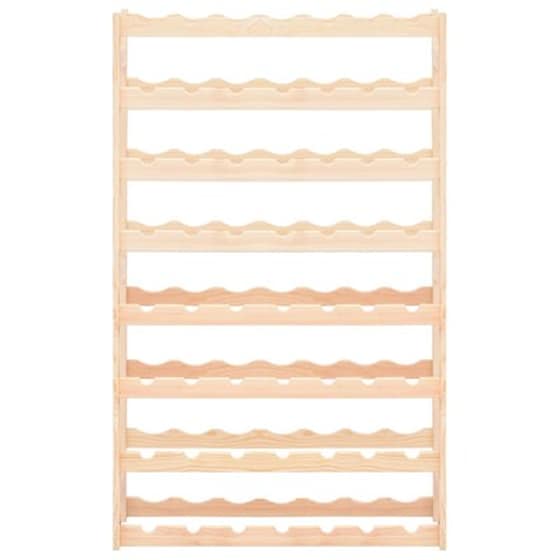 Ραφιέρα/Σταντ Κρασιών Vidaxl Από Μασίφ Ξύλο Πεύκου Για 56 Φιάλες - Φυσικό Χρώμα Ξύλου image 2