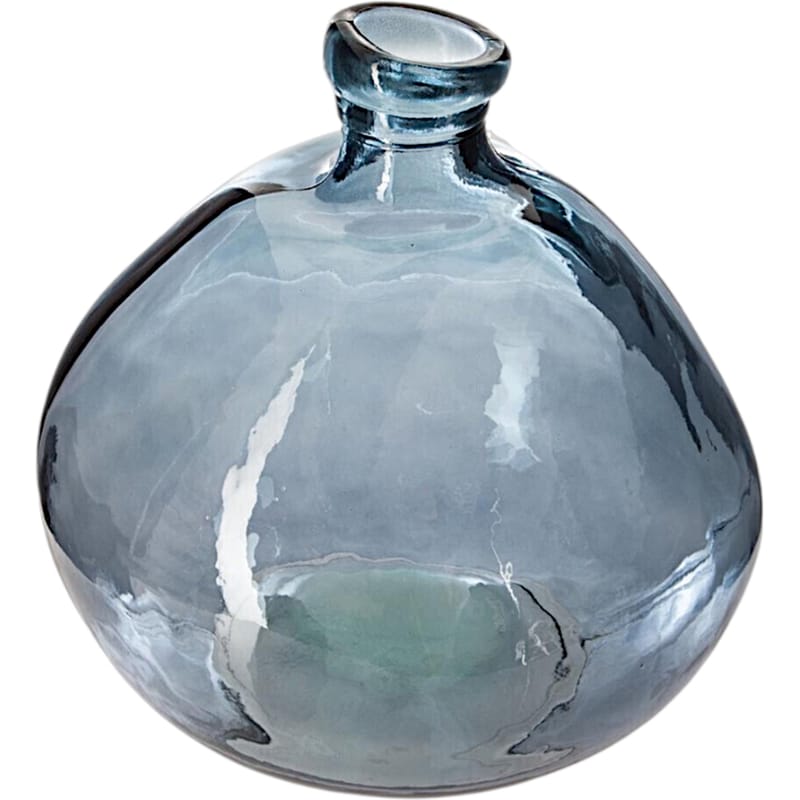 Διακοσμητικό Βάζο Spitishop Γυάλινο 22x22 cm - Μπλε