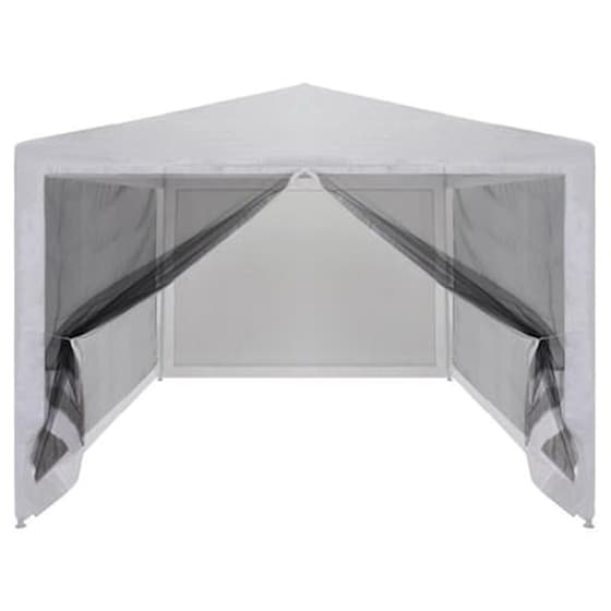 Τέντα Vidaxl Χάλυβας με Δίχτυ 3x3m - Λευκό image 3