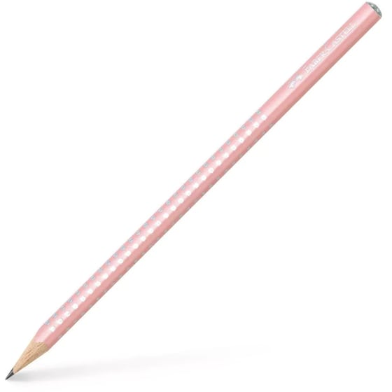 Μολύβι Faber Castell Grip Sparkle B Παστέλ Ροζ image 0