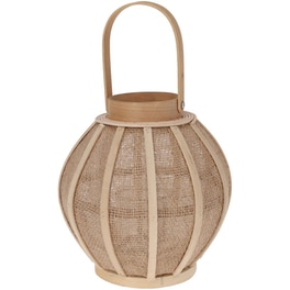 Διακοσμητικό Φανάρι Spitishop Κ-μ 430020010 Ξύλινο Φ22x23cm - Μπεζ