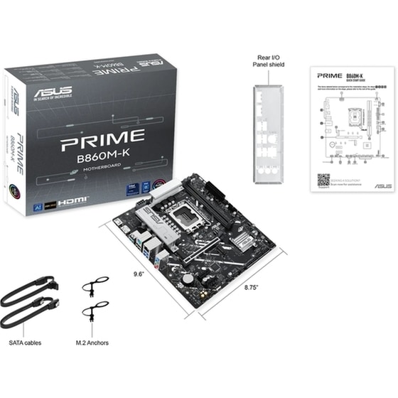Asus Prime B860M-K Motherboard Micro ATX με Intel 1851 Socket 90MB1JT0-M0EAY0 image 5