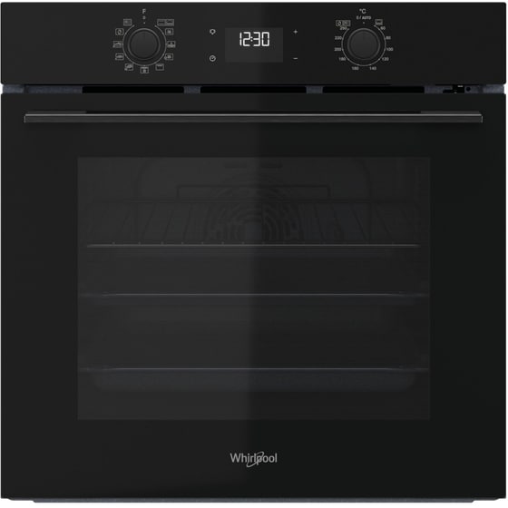 WHIRLPOOL OMK58RU1B 71 Lt Μαύρο Εντοιχιζόμενος Φούρνος Άνω Πάγκου image 0