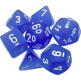 Σετ Ζαριών Frosted Polyhedral - Μπλε