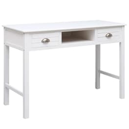 Γραφείο Μελέτης VidaXL από Ξύλο 110x45cm - Λευκό