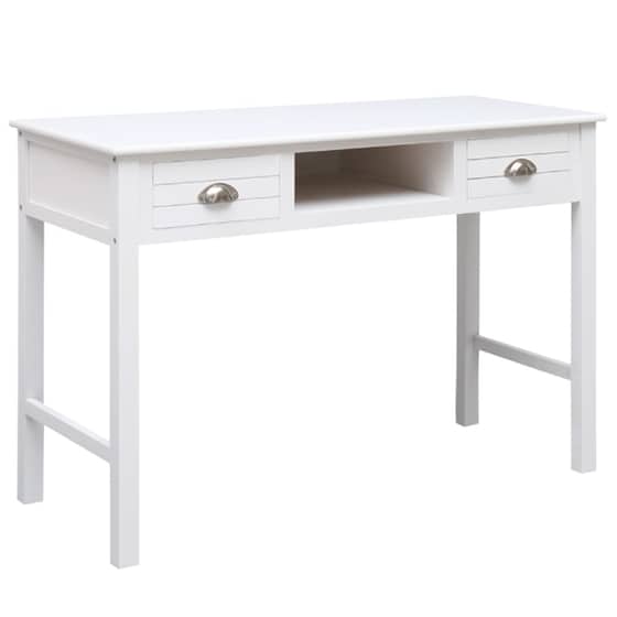 Γραφείο Μελέτης VidaXL από Ξύλο 110x45cm - Λευκό image 0