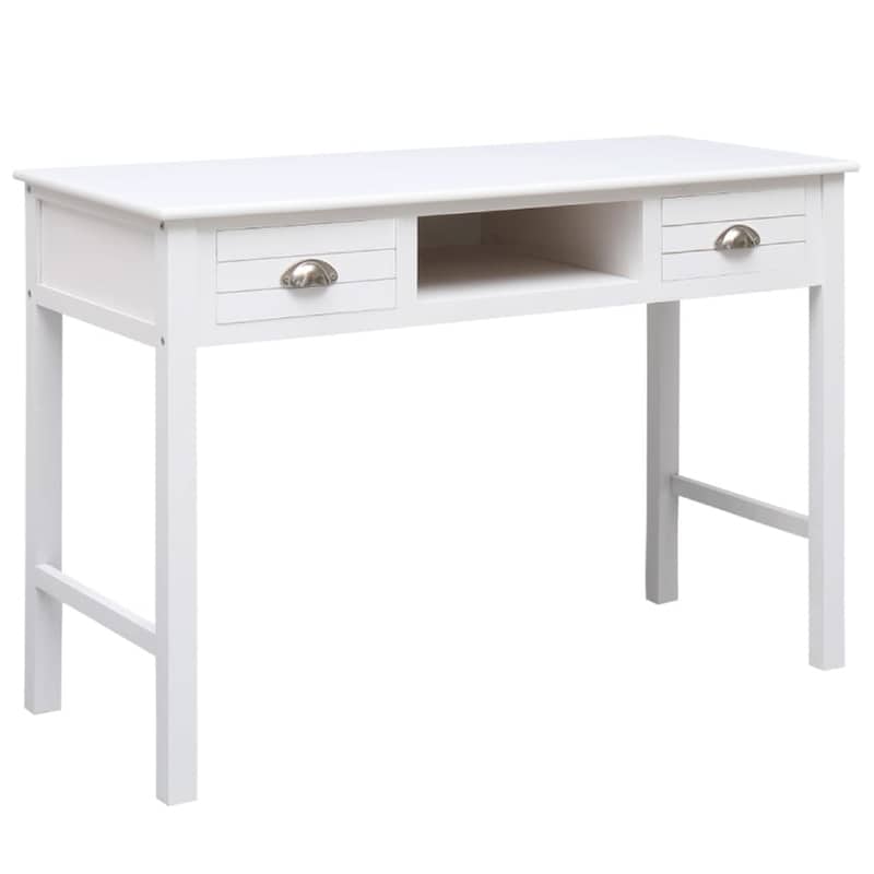 Γραφείο Μελέτης VidaXL από Ξύλο 110x45cm - Λευκό
