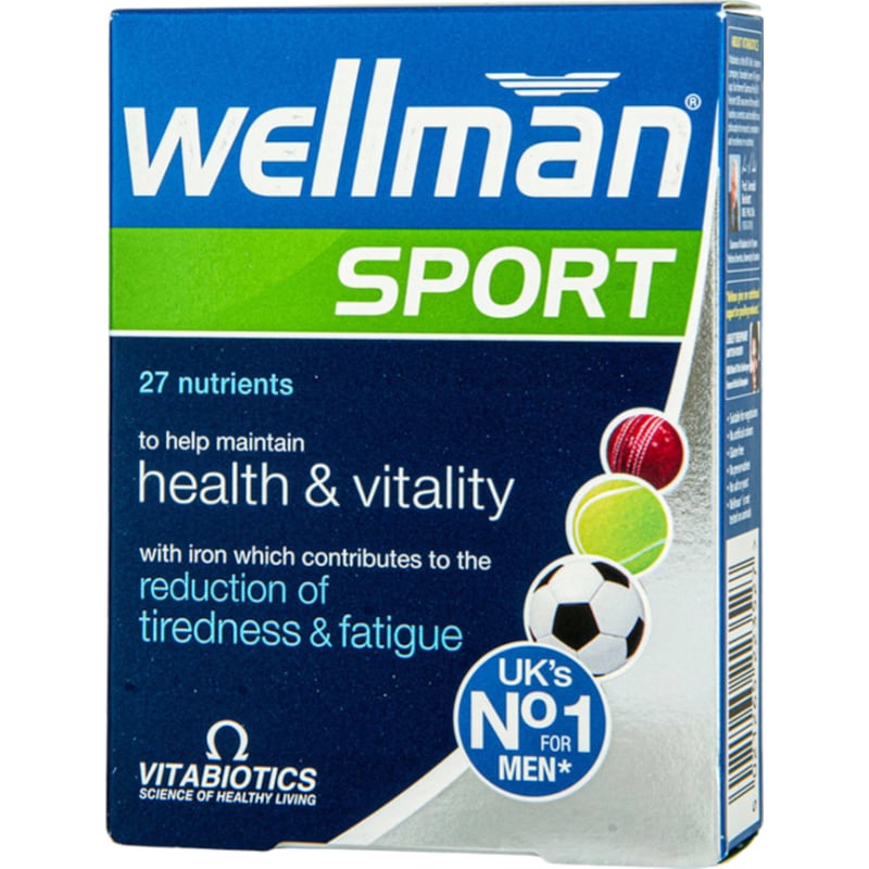 Vitabiotics Multivitamin Wellman Sport - 30 ταμπλέτες