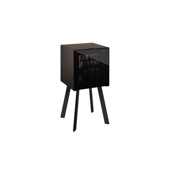 IndelB FRIDOM Cube Freestanding 31 Lt Bronze με Συμπιεστή Mini Bar image 2