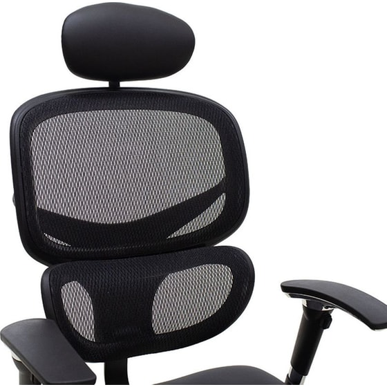 Καρέκλα Γραφείου Διευθυντή Freedom Pakoworld Premium Quality Μαύρο Pu-mesh – 076-000008 image 3