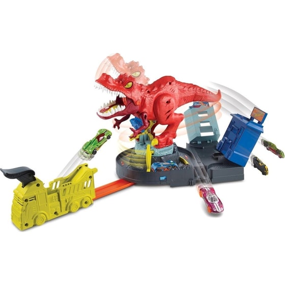 Mattel Hot Wheels City Πίστα Τ-Ρεξ Δεινόσαυρος image 6