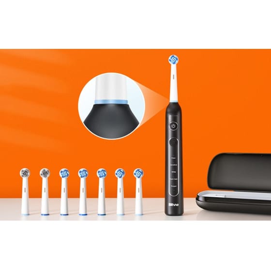 Ηλεκτρική Οδοντόβουρτσα BITVAE R2 Με Κεφαλές και Θήκη Ταξιδιού - Μαύρο image 3