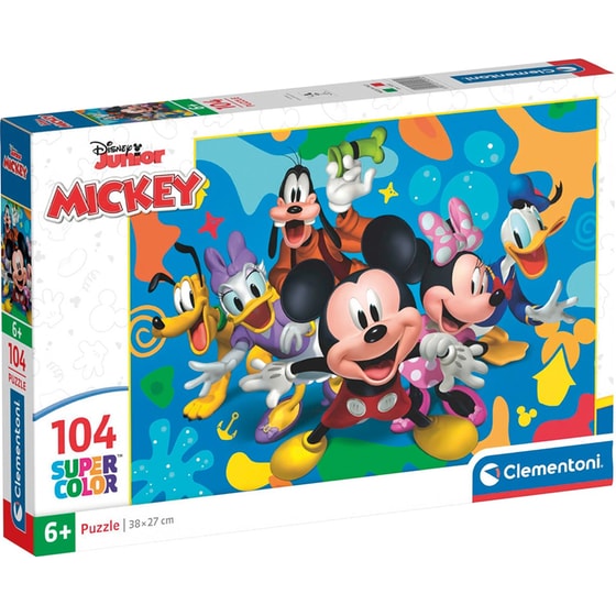 Παιδικό Παζλ Clementoni Super Color Disney Mickey And Friends (104 Κομμάτια) image 0