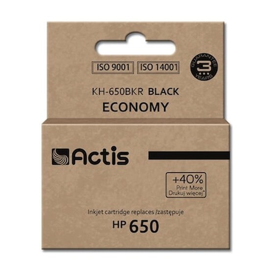 Μελάνι Actis HP 650 Cz101ae Μαύρο image 0