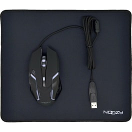 Noozy GM-32 6D RGB Gaming Ενσύρματο Ποντίκι Μαύρο with Mousepad