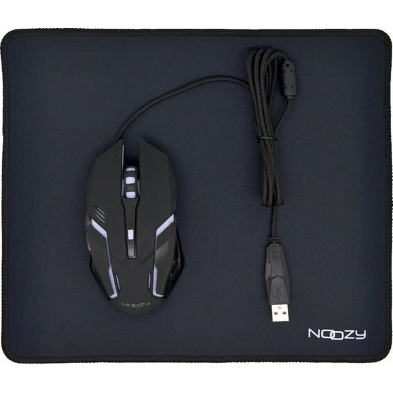 Noozy GM-32 6D RGB Gaming Ενσύρματο Ποντίκι Μαύρο with Mousepad image 0