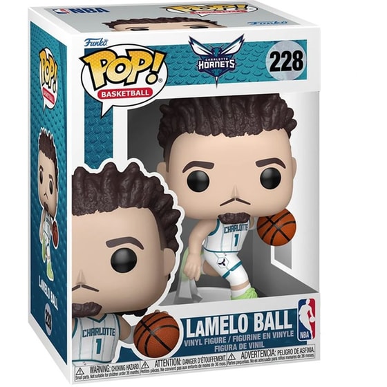 Funko Pop! Basketball: Charlotte Hornets - Lamelo Ball (Association Edition Jersey) #228 Vinyl Figure image 1