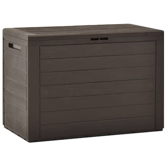 Μπαούλο Αποθήκευσης Κήπου VidaXL 78x44x55 cm - Καφέ image 1