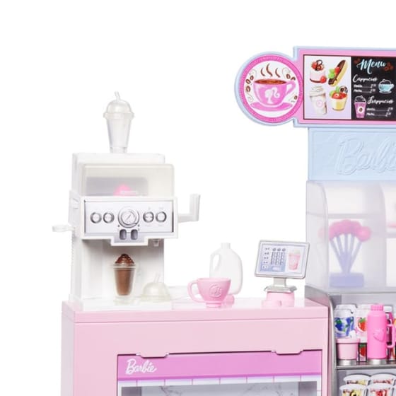 Σετ Παιχνιδιού Mattel Barbie Καφετέρια Με Κούκλα Barista (HXN94) image 4
