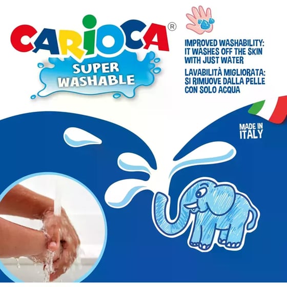 Μαρκαδόροι Ζωγραφικής Carioca Jumbo (30 Τεμάχια) image 3