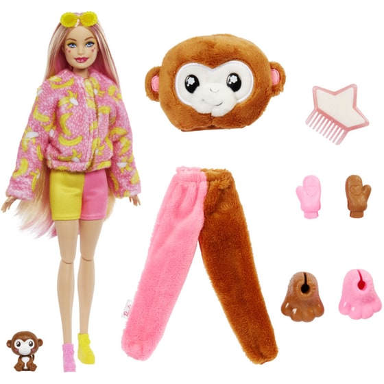 Mattel Κούκλα Barbie Cutie Reveal Μαιμουδάκι image 3