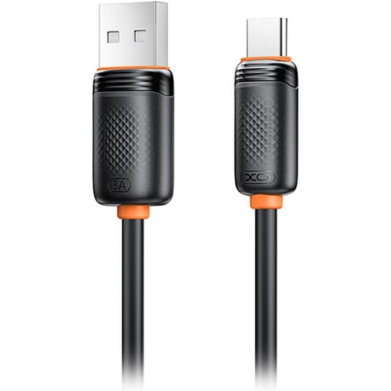 Καλώδιο XO NB302 USB-A Male σε USB-C Male 1m - Μαύρο image 1