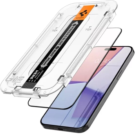 Προστατευτικό Οθόνης Apple iPhone 15 Pro Max - Spigen EZ Fit GLAS.tR 2τμχ image 3