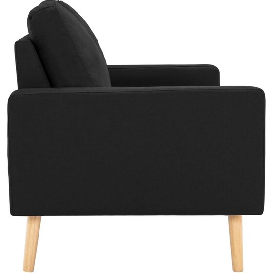 Τριθέσιος Καναπές Vidaxl 184x76cm - Μαύρος image 3