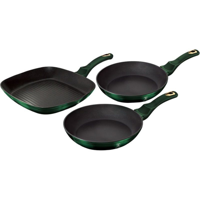BERLINGER HAUS Σετ Τηγάνια BERLINGER HAUS BH-6167F 3 τμχ Πράσινο