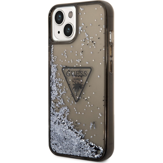 Θήκη Apple iPhone 14 Plus - Guess Triangle Glitter Logo Collection - Μαύρο image 2