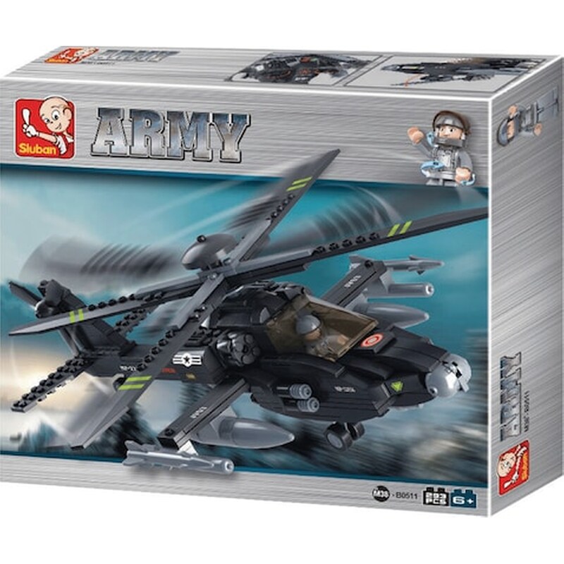 Sluban Τουβλάκια Army, Attack Helicopter M38-b0511, 293τμχ