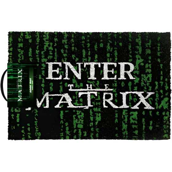 Πατάκι Εισόδου Pyramid Enter the Matrix 60x40 cm - Πράσινο/Μαύρο image 0
