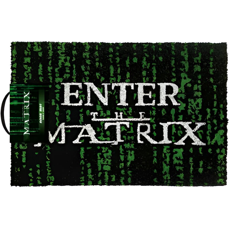 PYRAMID Πατάκι Εισόδου Pyramid Enter the Matrix 40x60 cm - Πράσινο/Μαύρο