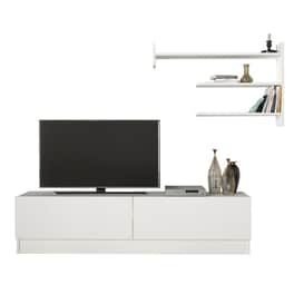 Επιπλο Τηλεορασης  Welhome Μελαμίνη 160x31x40cm - Λευκο