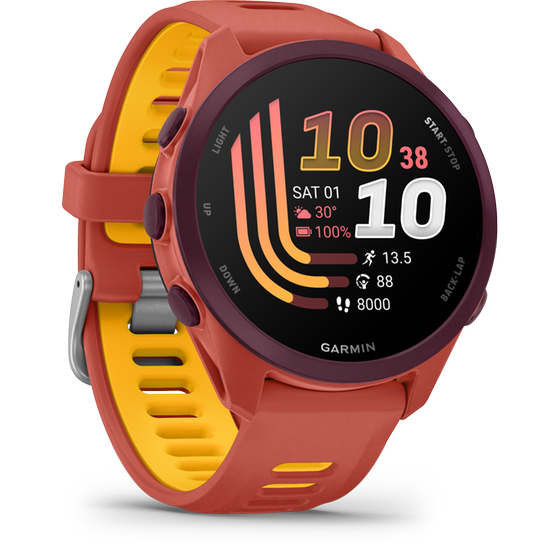 Smartwatch Garmin Forerunner 170 Music 43mm - Red Pink with Mango image 2