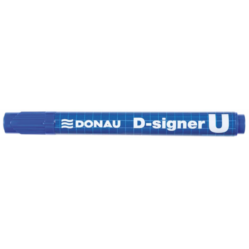 DONAU Μαρκαδόρος Ανεξίτηλος Donau Στρογγυλή Μύτη Μπλε 2.0-4.0 mm
