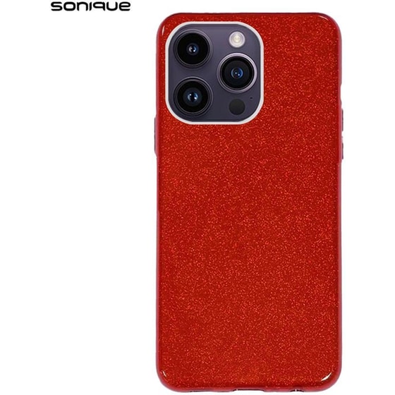 Θήκη Apple iPhone 13 Pro Max - Sonique Shiny Clear - Κόκκινο image 0
