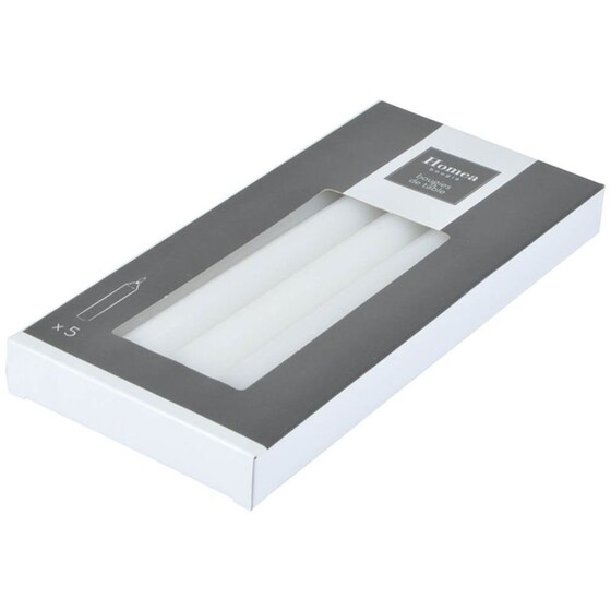 Κεριά Κηροπηγίου Spitishop L-c Essentiel Blanc 6bgt101bc 20cm 5 Τμχ - Λευκό image 1