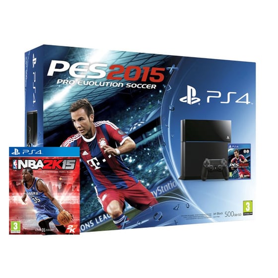 Sony PlayStation 4 - 500GB & PES 2015 & NBA 2K15 image 0