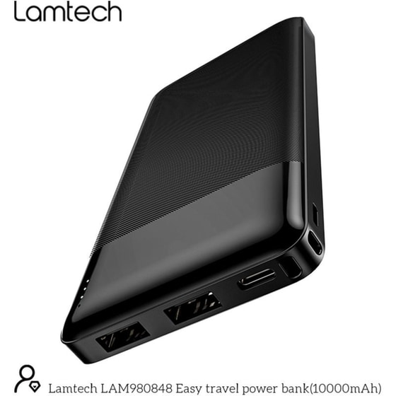Powerbank Lamtech LAM980848 10.000 mAh - Black image 3