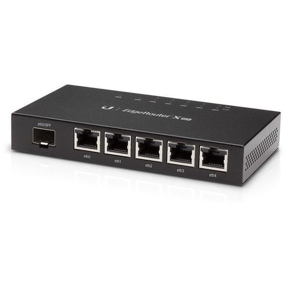 Ubiquiti EdgeRouter X SFP Ασύρματο Router Wi‑Fi με 5 Θύρες Gigabit PoE 1000 Mbps 50W image 1