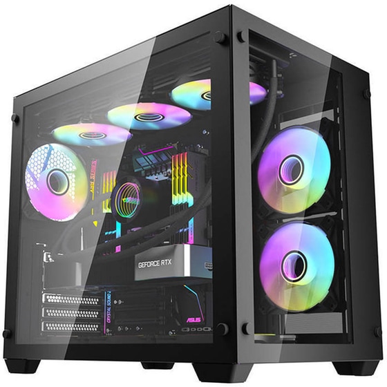 Κουτί Desktop darkFlash C285  - Μαύρο image 1