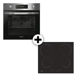CANDY FIDCP X625L & CH64CCB4U2 70 Lt Inox Eντοιχιζόμενο Σετ Φούρνος και Εστία