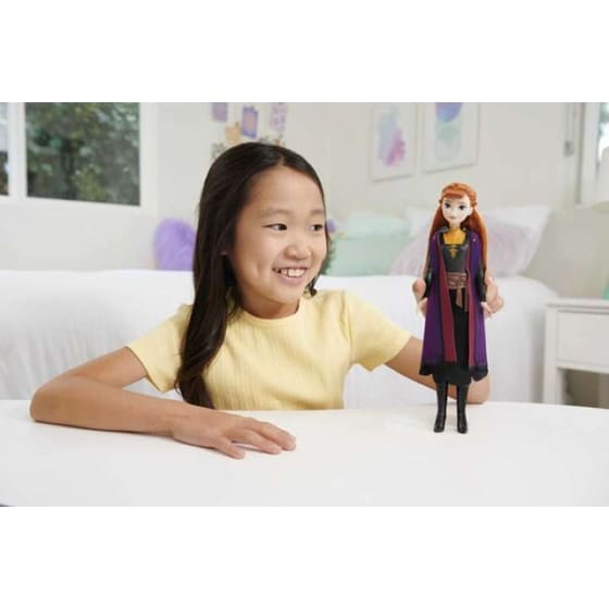 Κούκλα Mattel Disney Frozen Anna (HLW50) image 5
