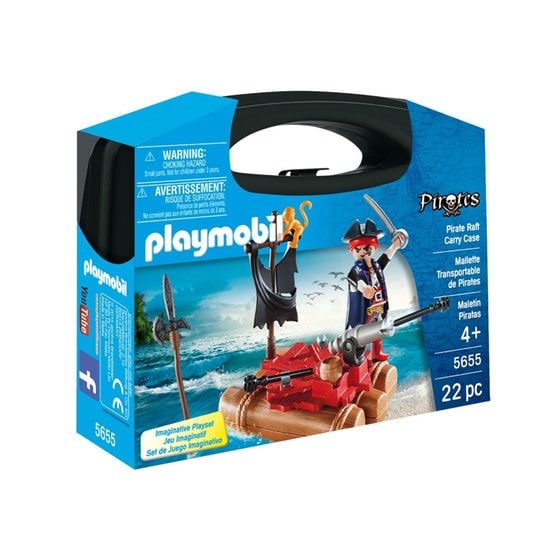 PLAYMOBIL® Pirates Βαλιτσάκι Πειρατής με Σχεδία (5655) image 1